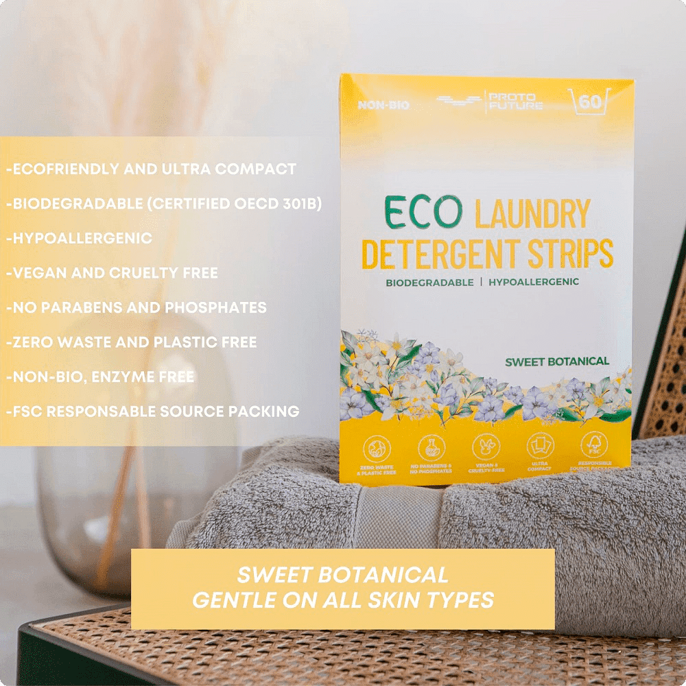 Sweet Botanical Eco Laundry Detergent Strips