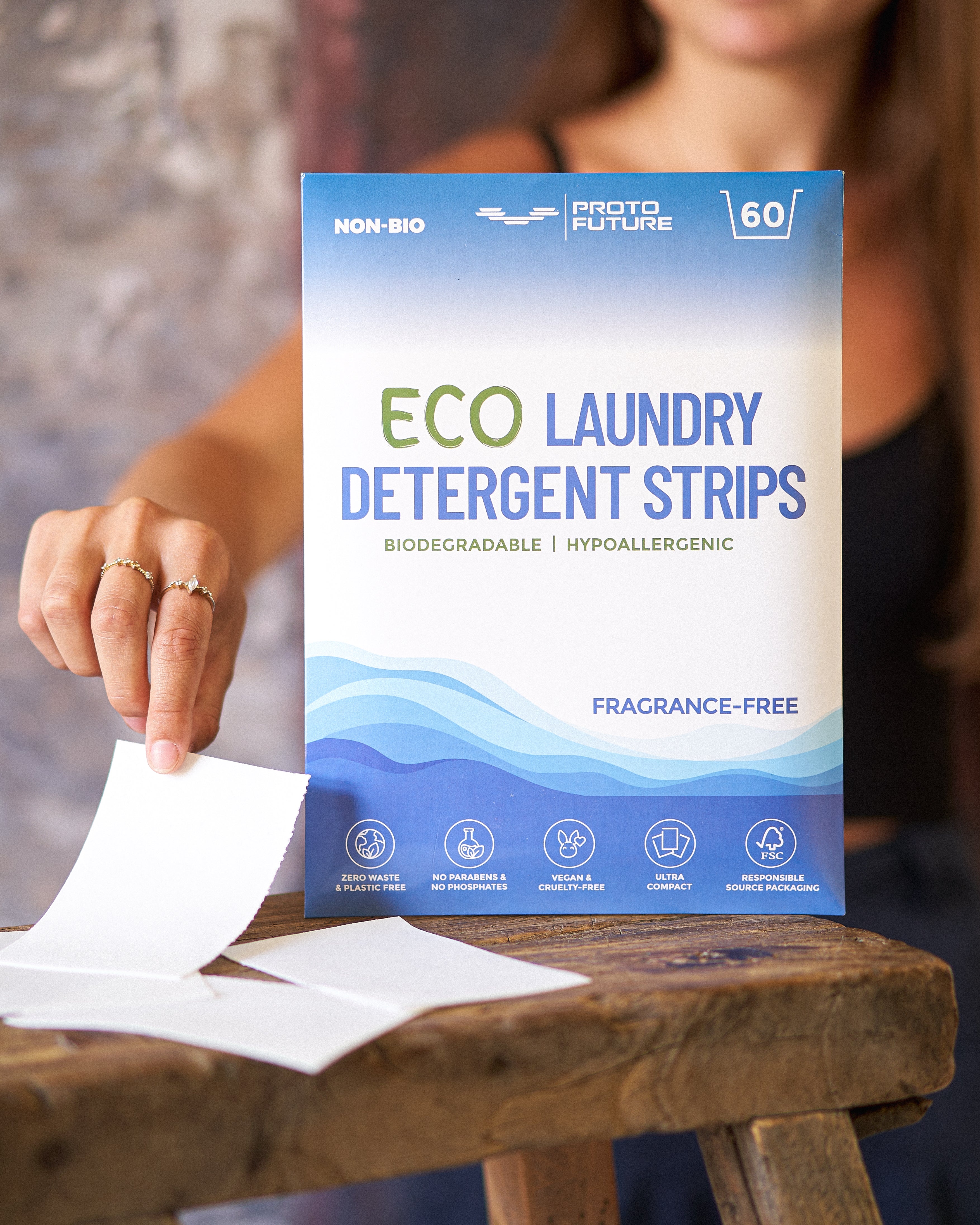 Fragrance Free Eco Laundry Detergent Strips